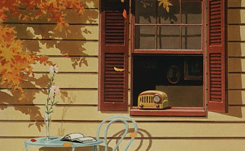 cinnamon and falling leaves